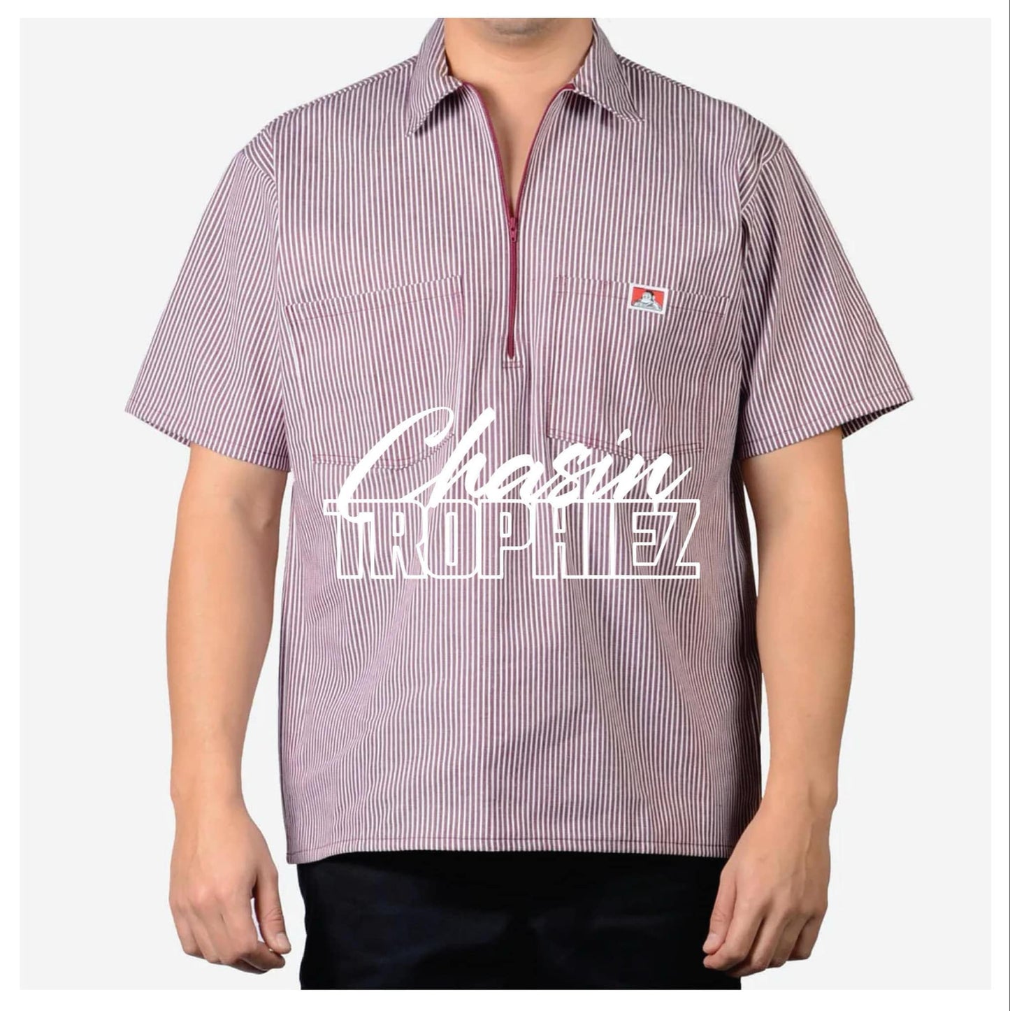 Chasin Trophiez X Ben Davis Half Zipper Shirt